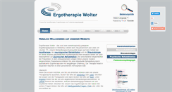 Desktop Screenshot of ergotherapiewolter.info